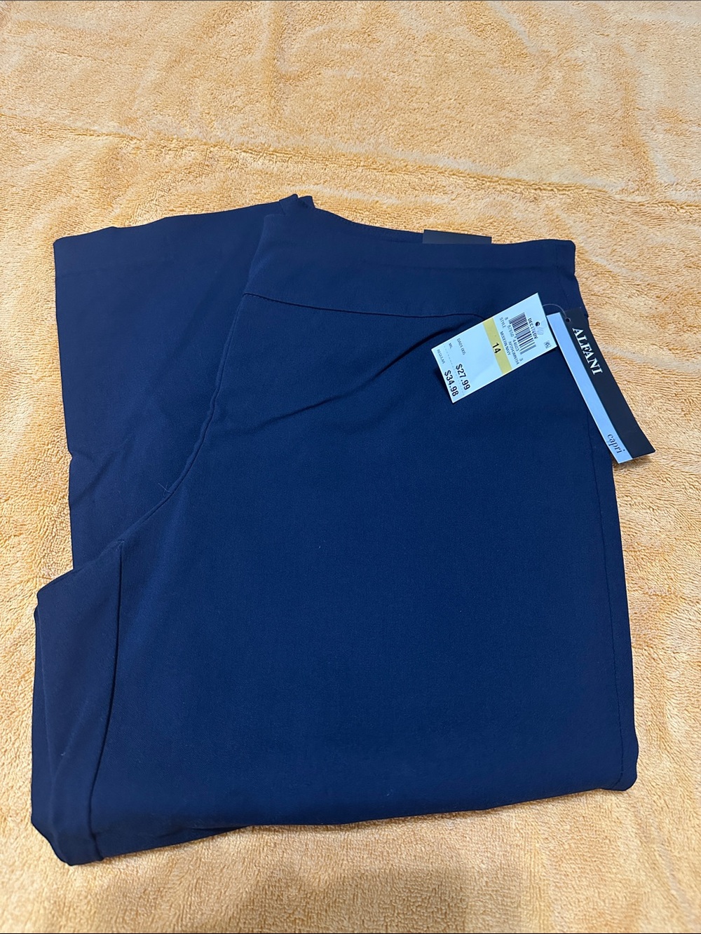 Alfani Dark Blue Ponte Knit Pencil Skirt